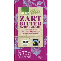 Bio Schweizer Zartbitterschokolade 70% 100G