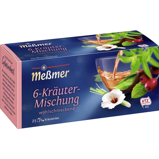 Tee 6-Kräuter Mischung 25ST 50G 1 Tee 6-Kräuter Mischung 25ST 50G